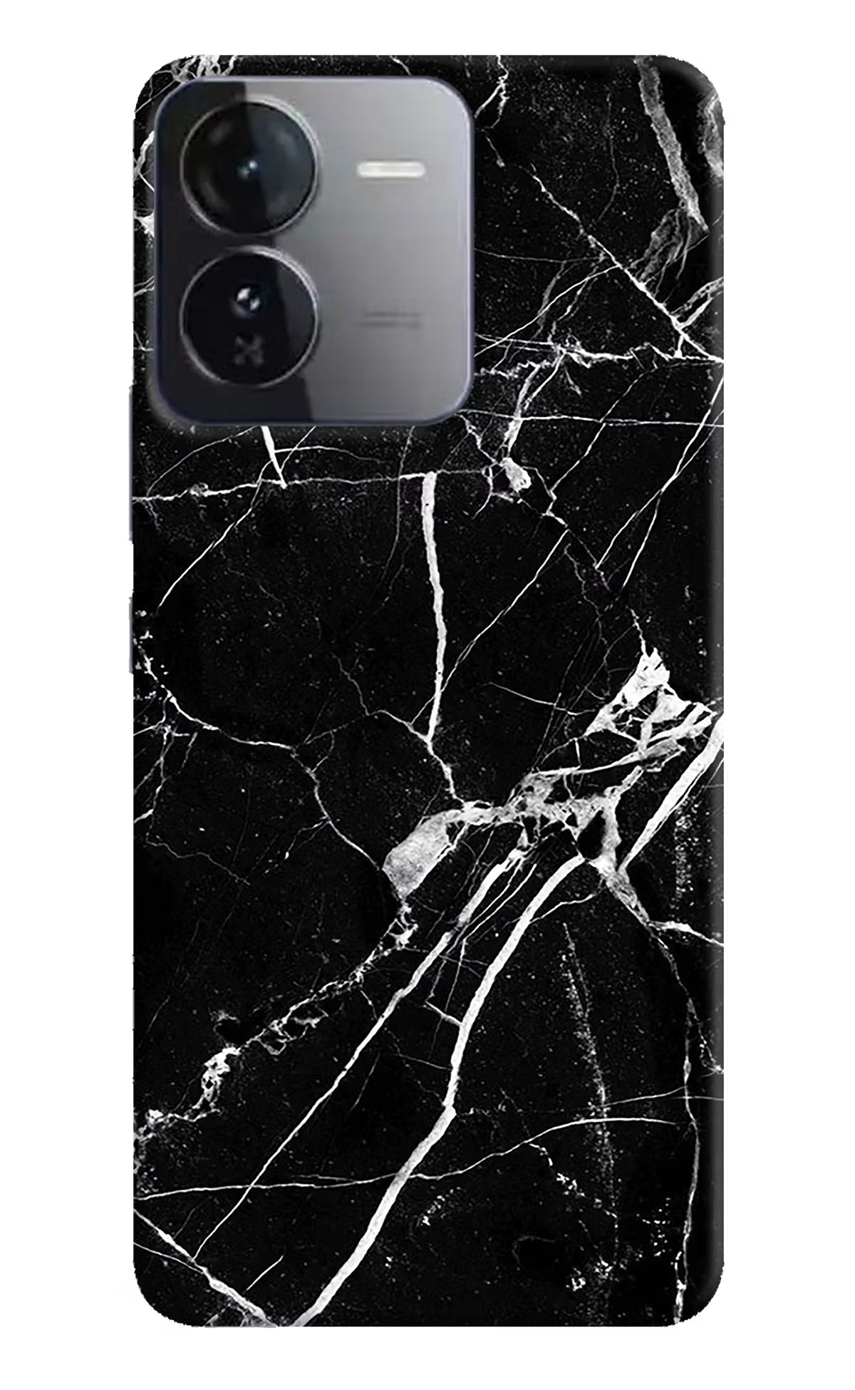 Black Marble Pattern iQOO Z9 5G Hard Case Back Cover by Casekaro