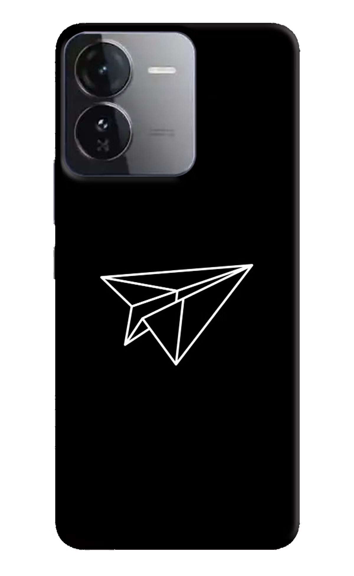Paper Plane White iQOO Z9 5G Hard Case Back Cover by Casekaro