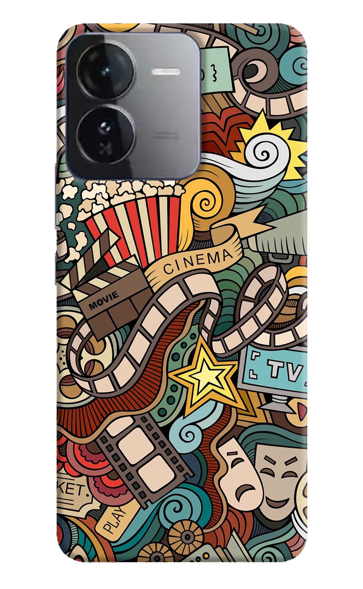 Cinema Abstract iQOO Z9 5G Hard Case Back Cover by Casekaro