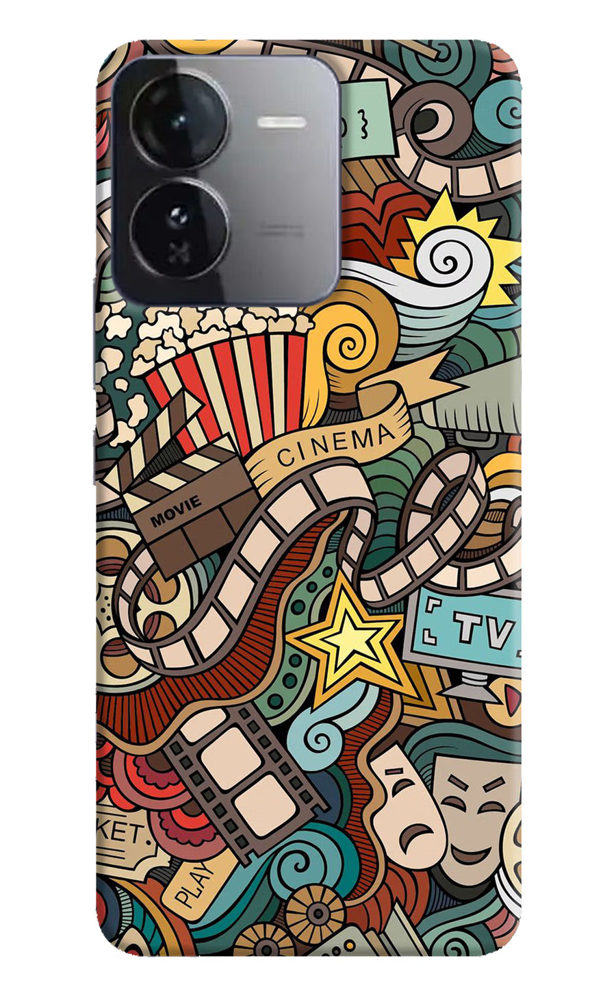 Cinema Abstract iQOO Z9 5G Back Cover, Hard case