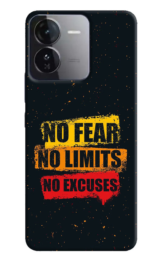 No Fear No Limits No Excuse iQOO Z9 5G Hard Case Back Cover by Casekaro