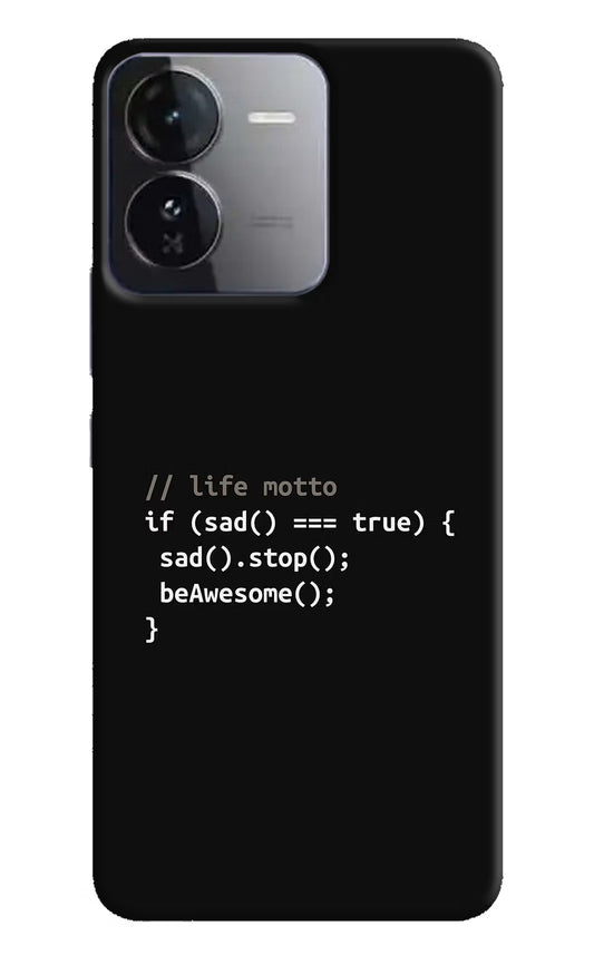 Life Motto Code iQOO Z9 5G Hard Case Back Cover by Casekaro