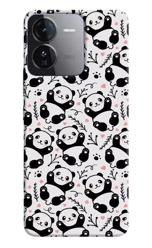Cute Panda iQOO Z9 5G Hard Case Back Cover by Casekaro