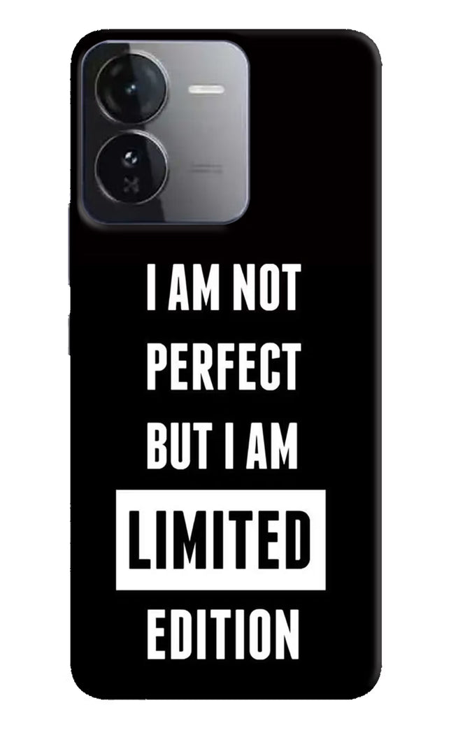 I Am Not Perfect But I Am Limited Edition iQOO Z9 5G Hard Case Back Cover by Casekaro