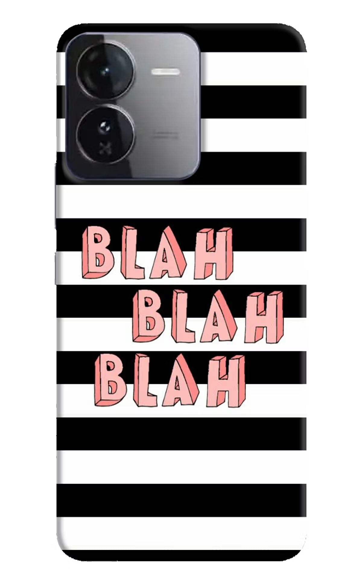 Blah Blah Blah iQOO Z9 5G Hard Case Back Cover by Casekaro
