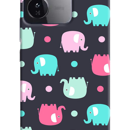 Elephants iQOO Z9 5G Hard Case Back Cover by Casekaro