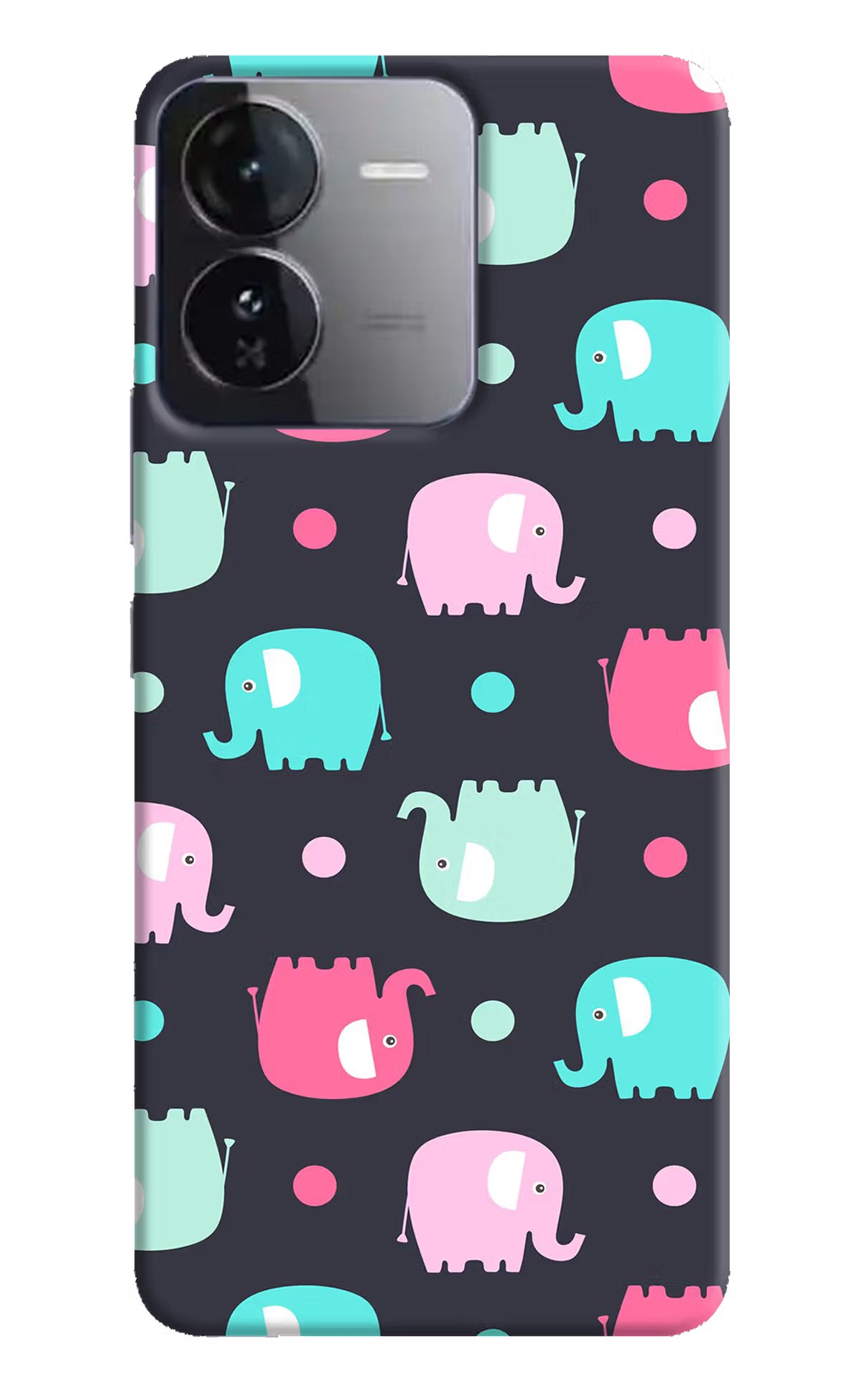 Elephants iQOO Z9 5G Hard Case Back Cover by Casekaro