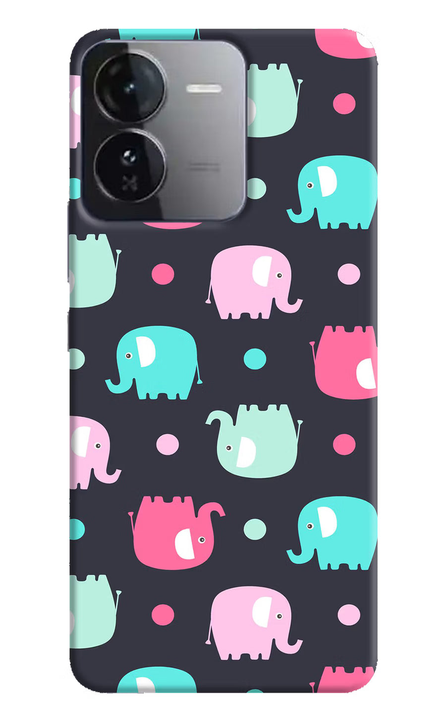 Elephants iQOO Z9 5G Back Cover, Hard case
