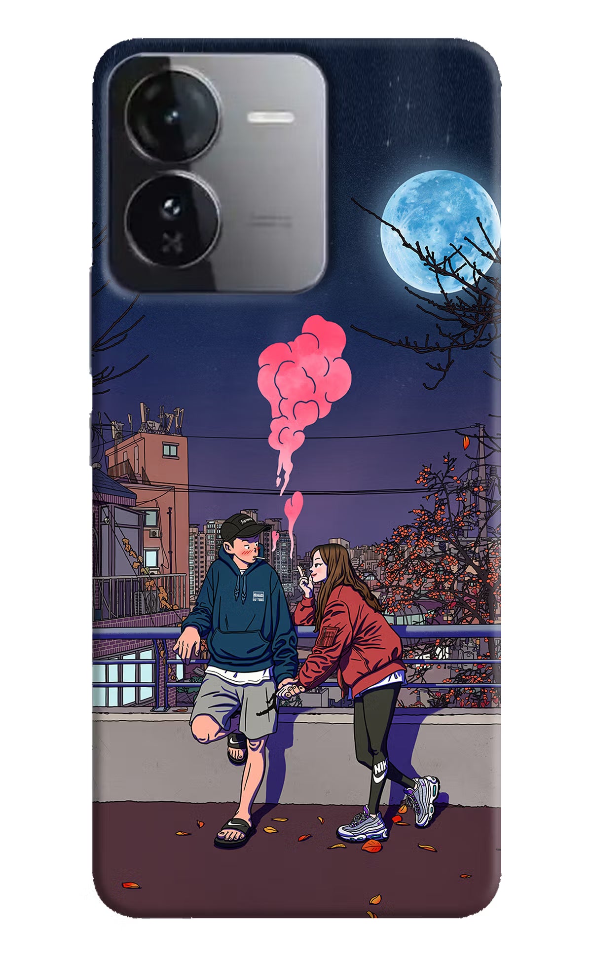 Chilling Couple iQOO Z9 5G Hard Case Back Cover by Casekaro