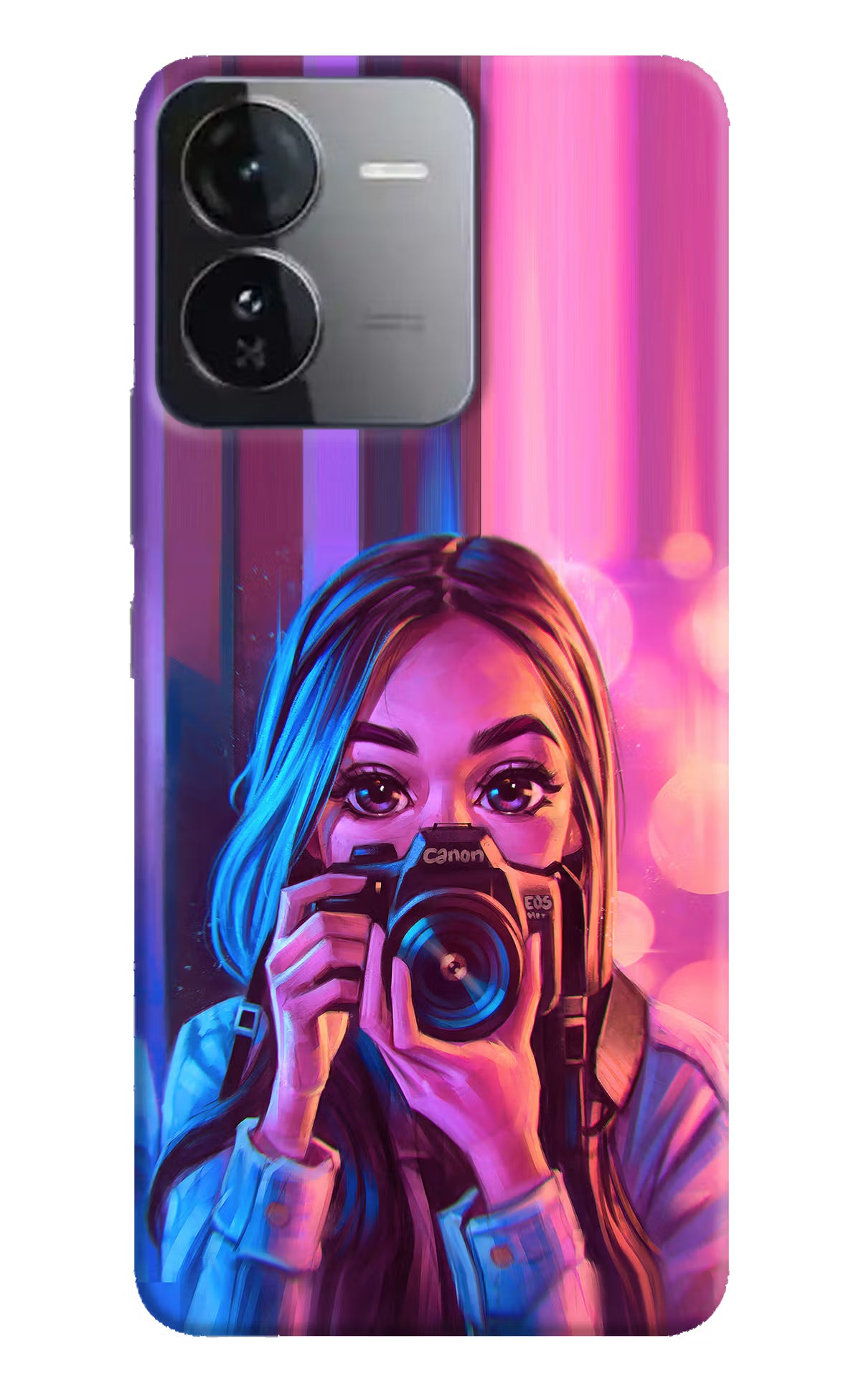 Girl Photographer iQOO Z9 5G Hard Case Back Cover by Casekaro
