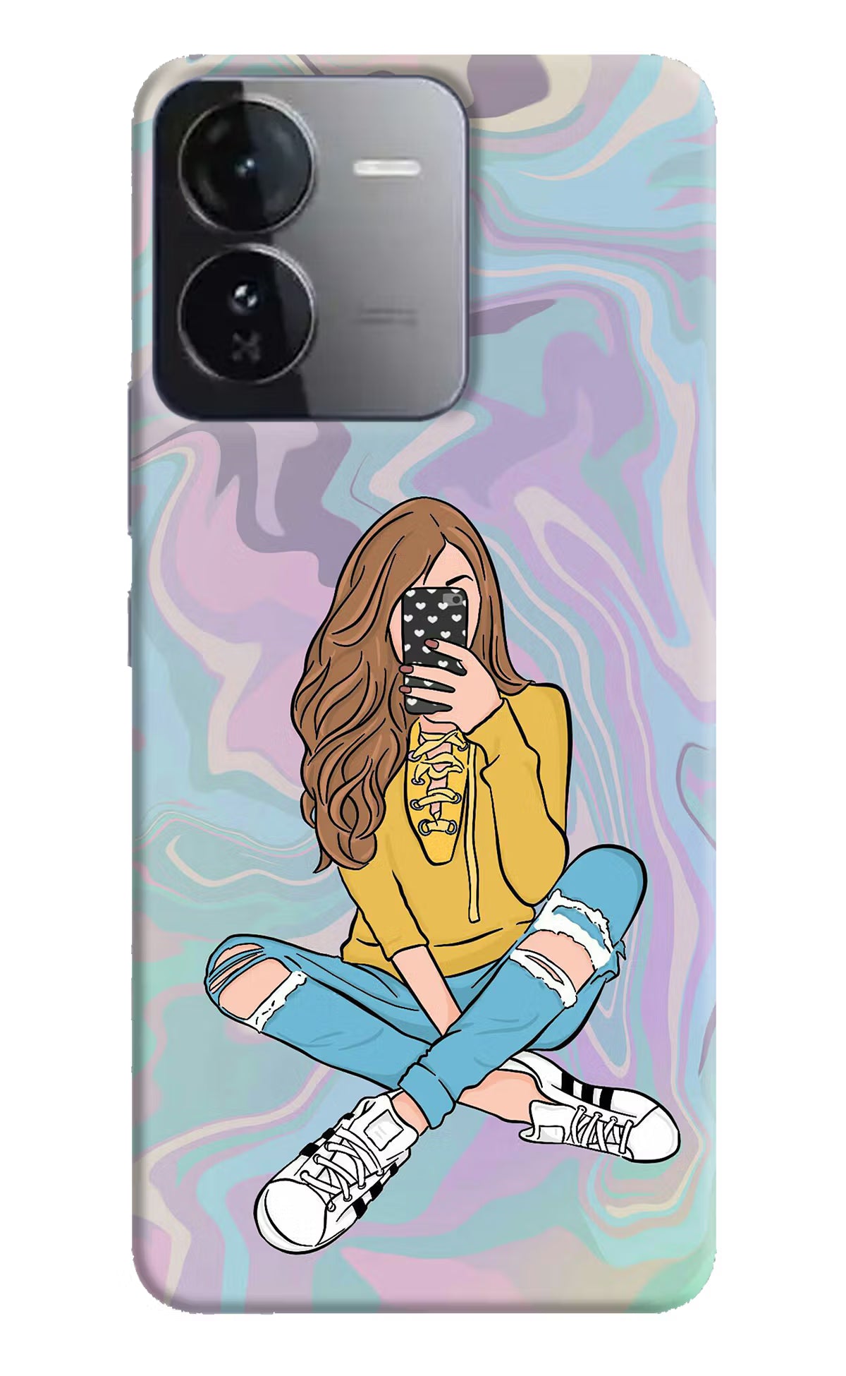 Selfie Girl iQOO Z9 5G Hard Case Back Cover by Casekaro