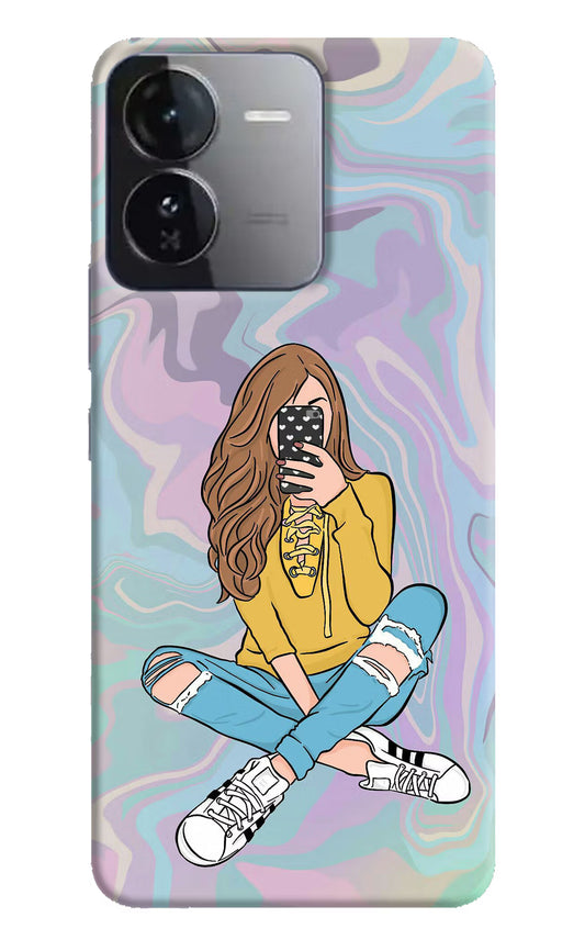 Selfie Girl iQOO Z9 5G Hard Case Back Cover by Casekaro