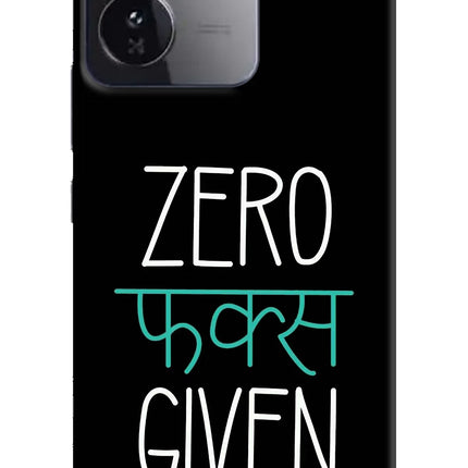 Zero Fucks Given iQOO Z9 5G Hard Case Back Cover by Casekaro