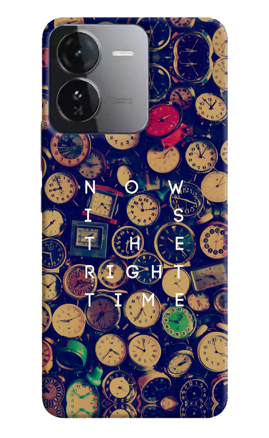 Now is the Right Time Quote iQOO Z9 5G Hard Case Back Cover by Casekaro