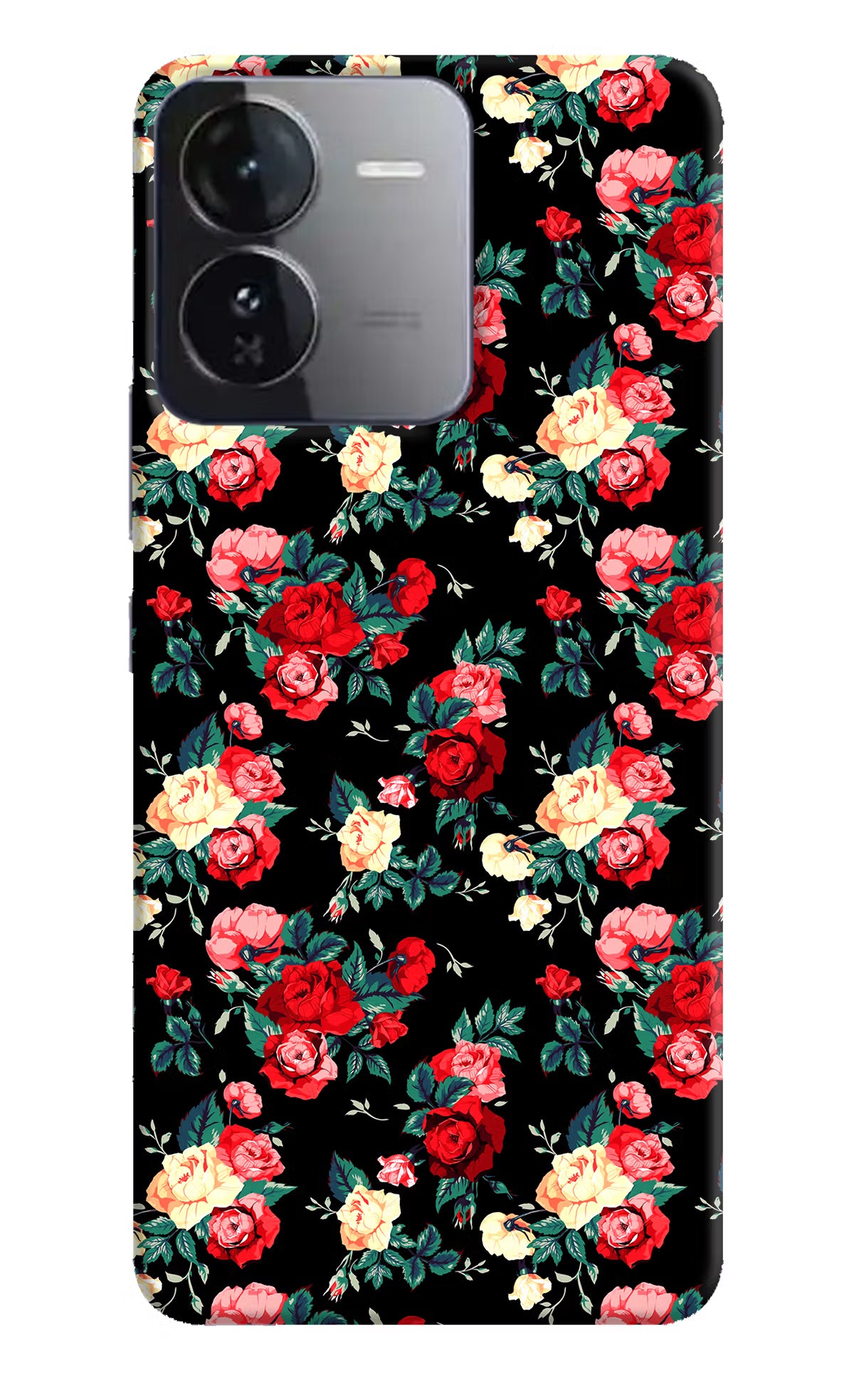 Rose Pattern iQOO Z9 5G Hard Case Back Cover by Casekaro