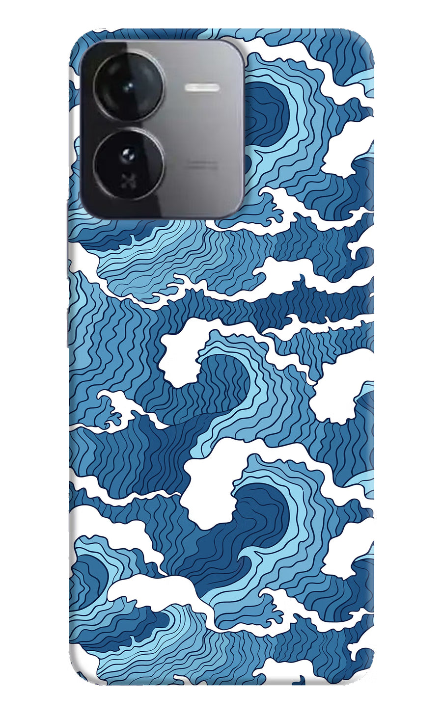 Blue Waves iQOO Z9 5G Back Cover, Hard case