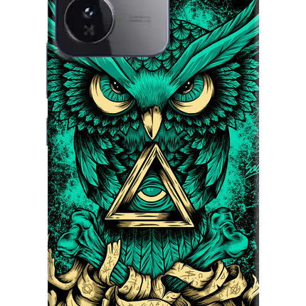 Green Owl iQOO Z9 5G Hard Case Back Cover by Casekaro