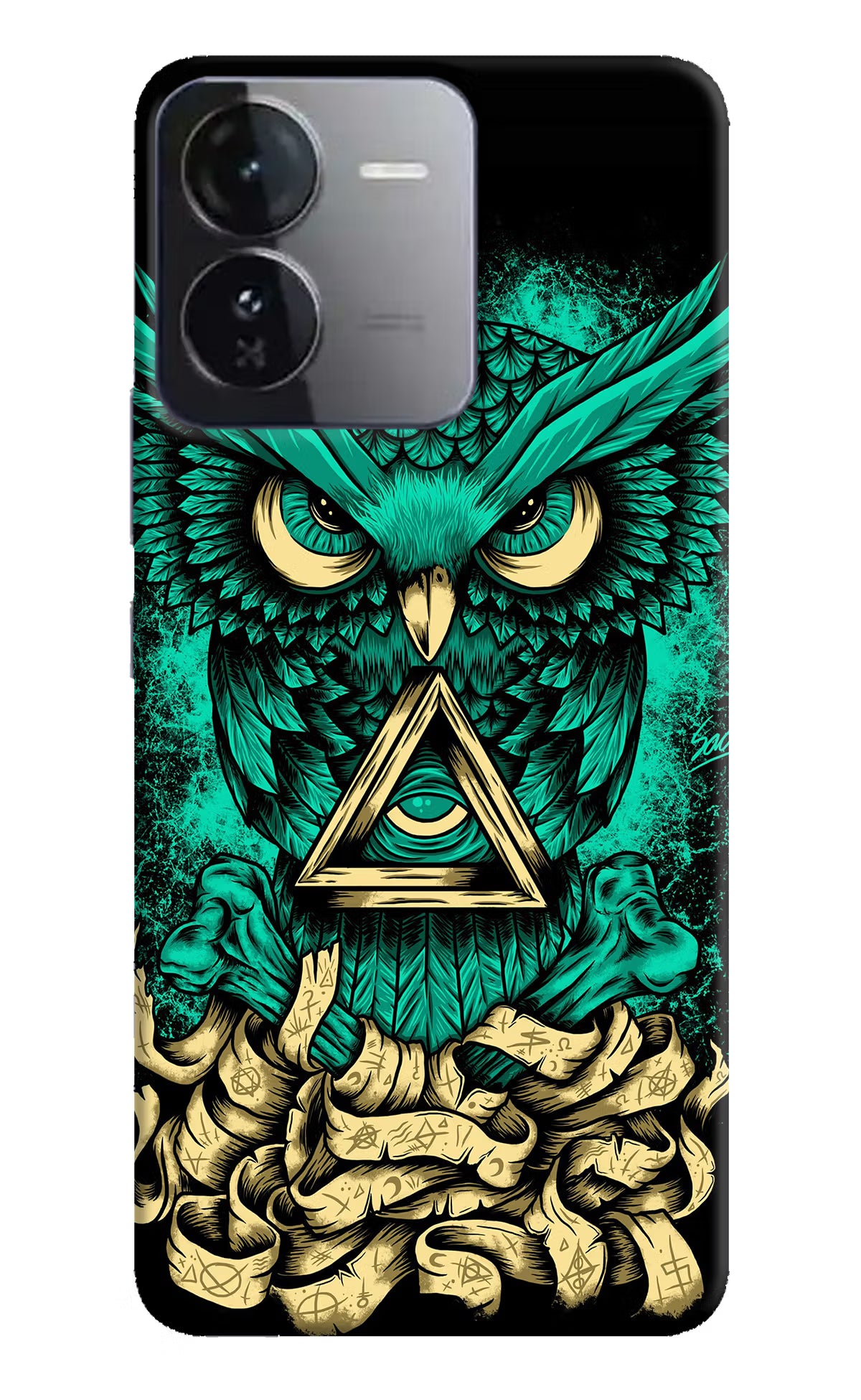 Green Owl iQOO Z9 5G Hard Case Back Cover by Casekaro