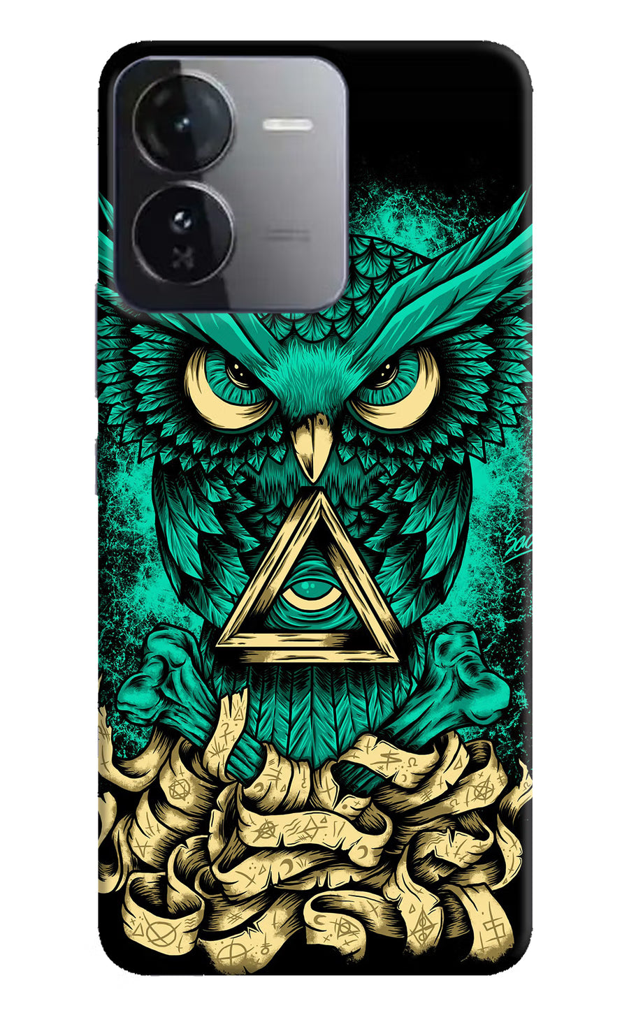 Green Owl iQOO Z9 5G Back Cover, Hard case