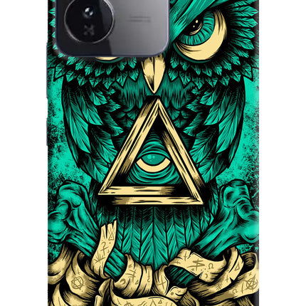 Green Owl iQOO Z9 5G Hard Case Back Cover by Casekaro