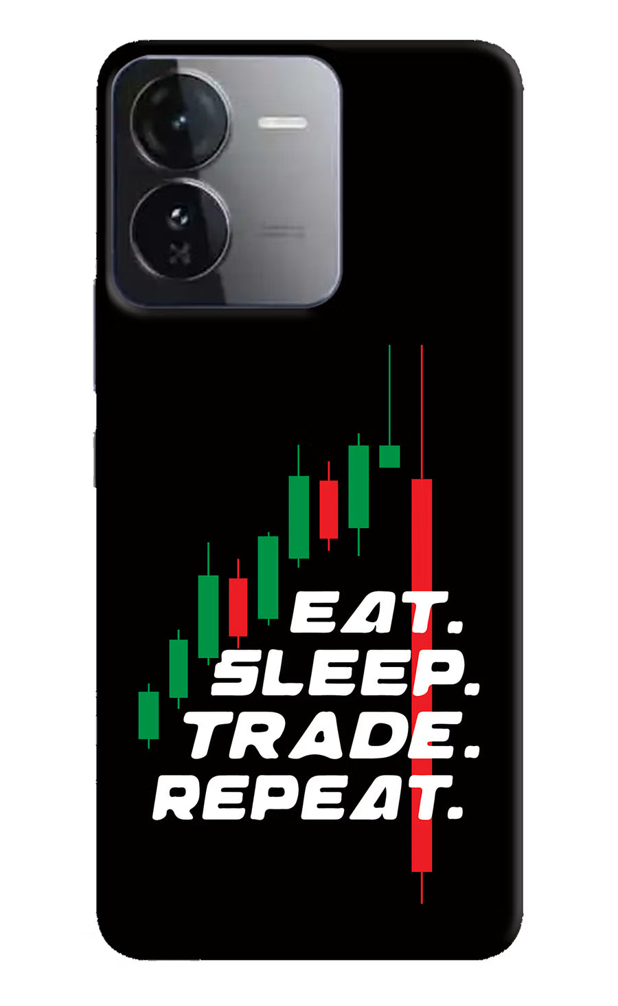 Eat Sleep Trade Repeat iQOO Z9 5G Back Cover, Hard case