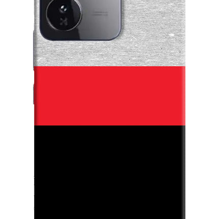 Tri Color Pattern iQOO Z9 5G Hard Case Back Cover by Casekaro