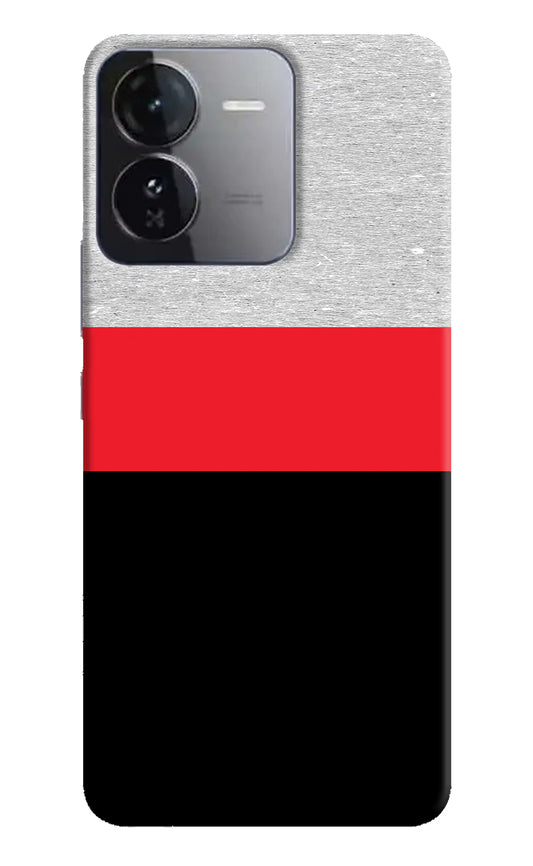 Tri Color Pattern iQOO Z9 5G Hard Case Back Cover by Casekaro