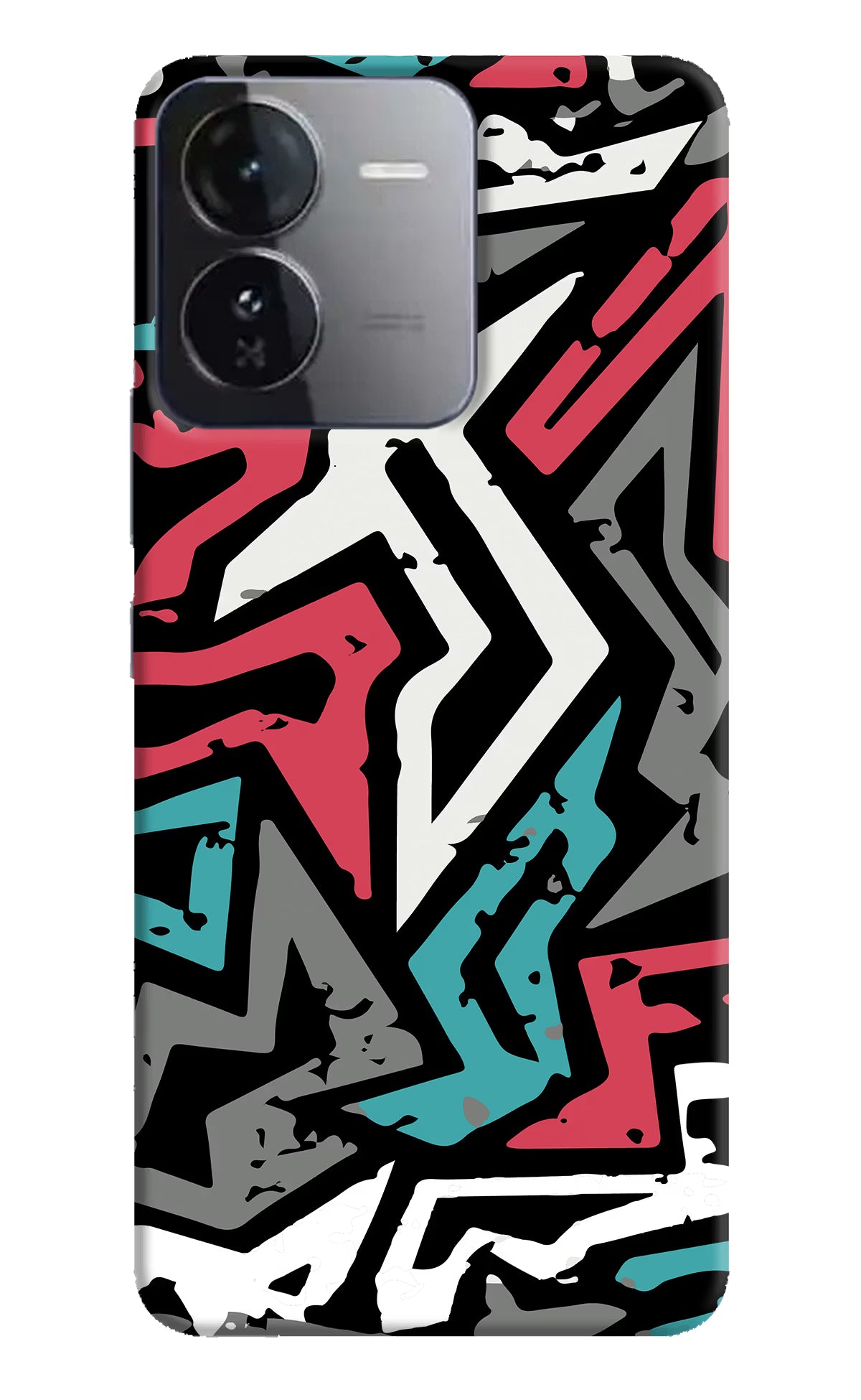 Geometric Graffiti iQOO Z9 5G Hard Case Back Cover by Casekaro