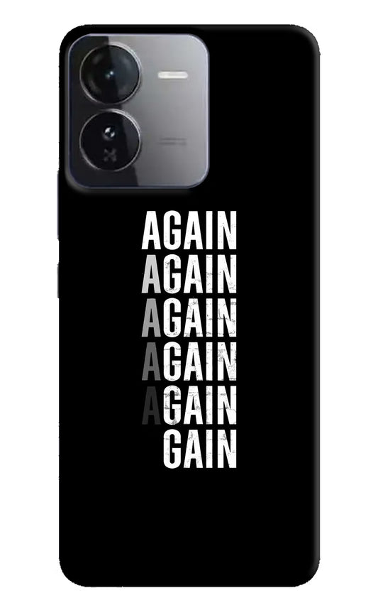 Again Again Gain iQOO Z9 5G Hard Case Back Cover by Casekaro