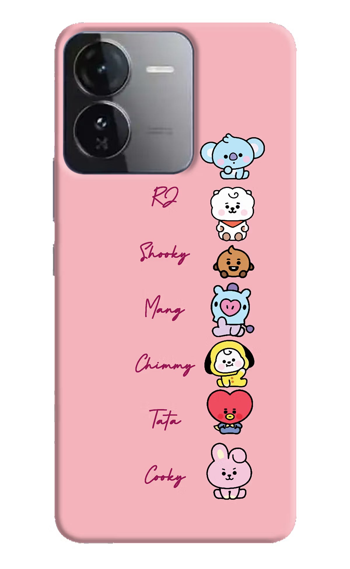 BTS names iQOO Z9 5G Hard Case Back Cover by Casekaro