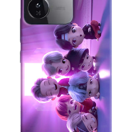 BTS Chibi iQOO Z9 5G Hard Case Back Cover by Casekaro
