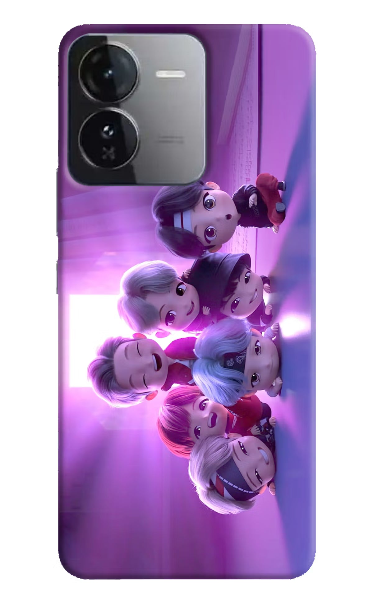 BTS Chibi iQOO Z9 5G Hard Case Back Cover by Casekaro