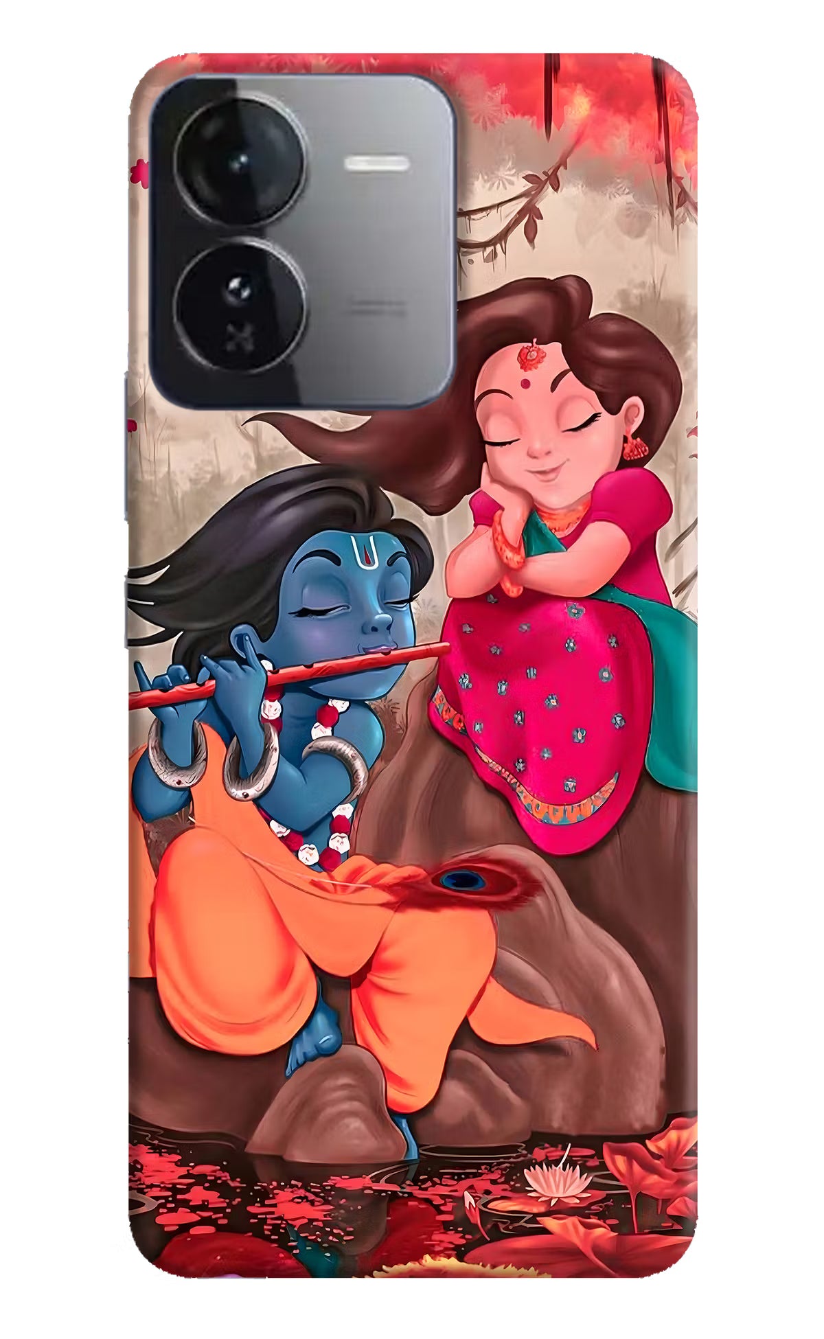 Radhe Krishna iQOO Z9 5G Hard Case Back Cover by Casekaro