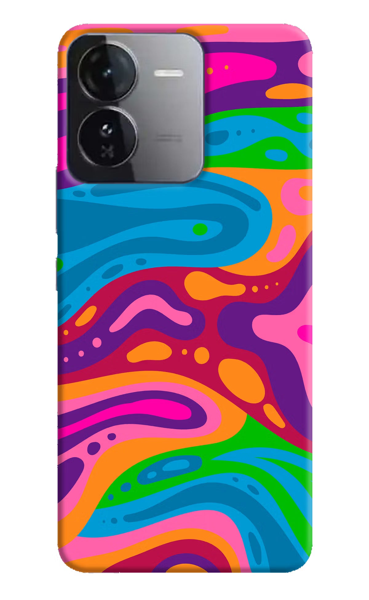 Trippy Pattern iQOO Z9 5G Hard Case Back Cover by Casekaro