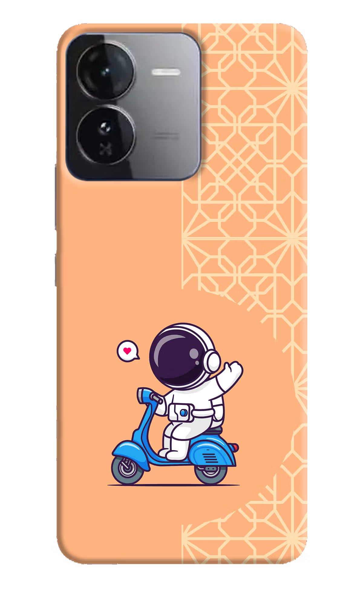 Cute Astronaut Riding iQOO Z9 5G Hard Case Back Cover by Casekaro