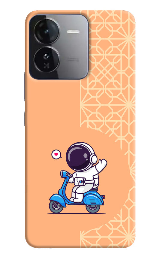Cute Astronaut Riding iQOO Z9 5G Hard Case Back Cover by Casekaro