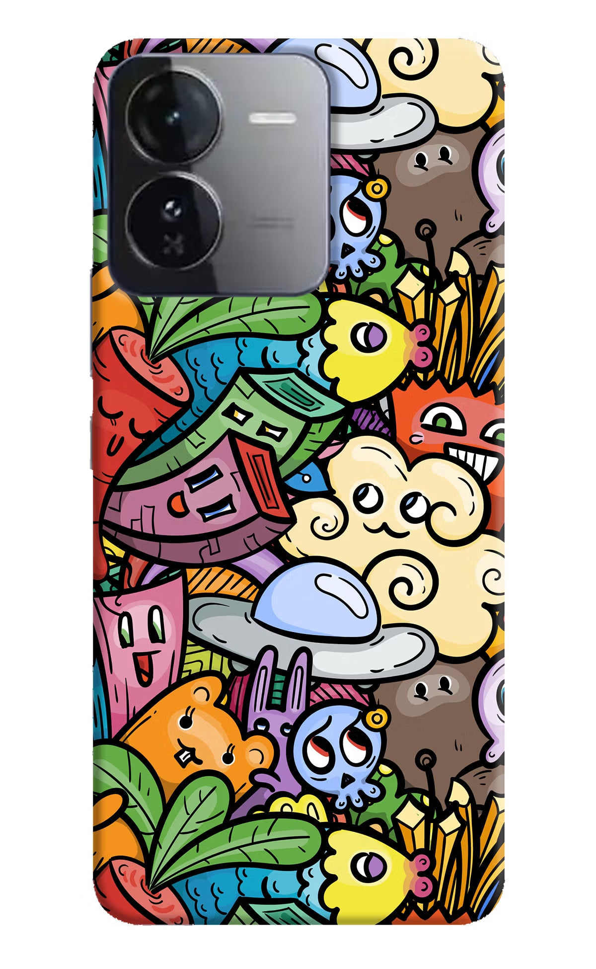 Veggie Doodle iQOO Z9 5G Hard Case Back Cover by Casekaro
