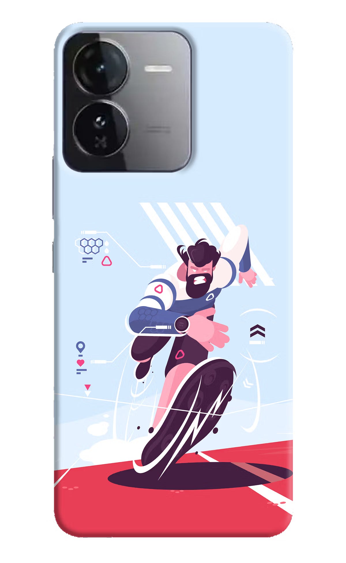 Run Pro iQOO Z9 5G Hard Case Back Cover by Casekaro