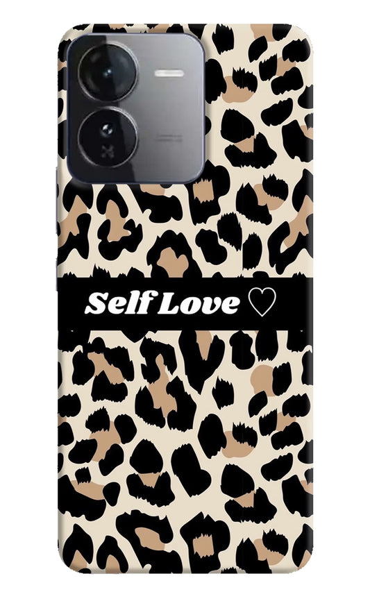Leopard Print Self Love iQOO Z9 5G Hard Case Back Cover by Casekaro