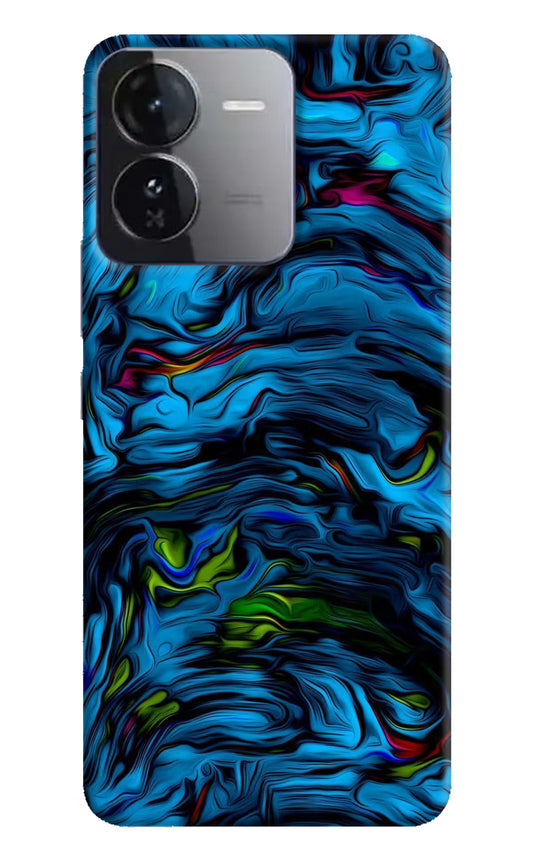 Dark Blue Abstract iQOO Z9 5G Hard Case Back Cover by Casekaro