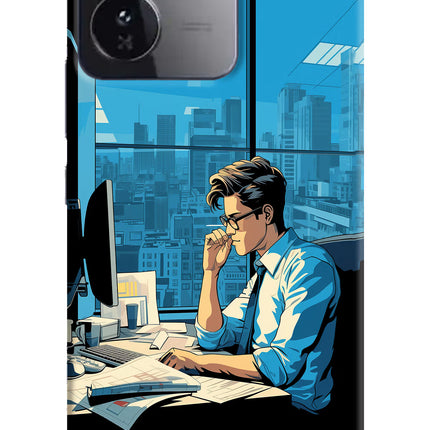 Focused Hustler (AI Generated) iQOO Z9 5G Hard Case Back Cover by Casekaro