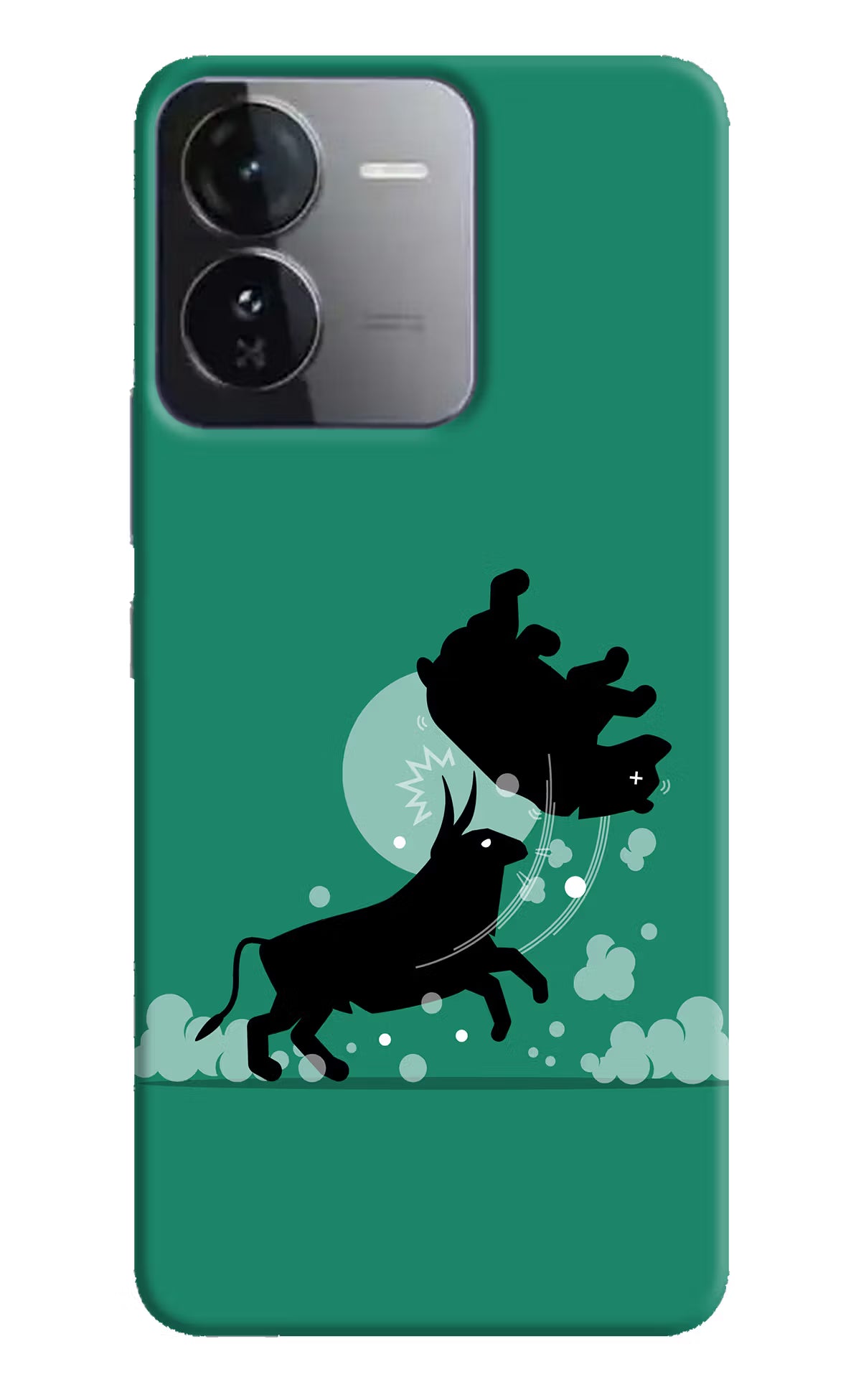 Bull Conqueror iQOO Z9 5G Hard Case Back Cover by Casekaro