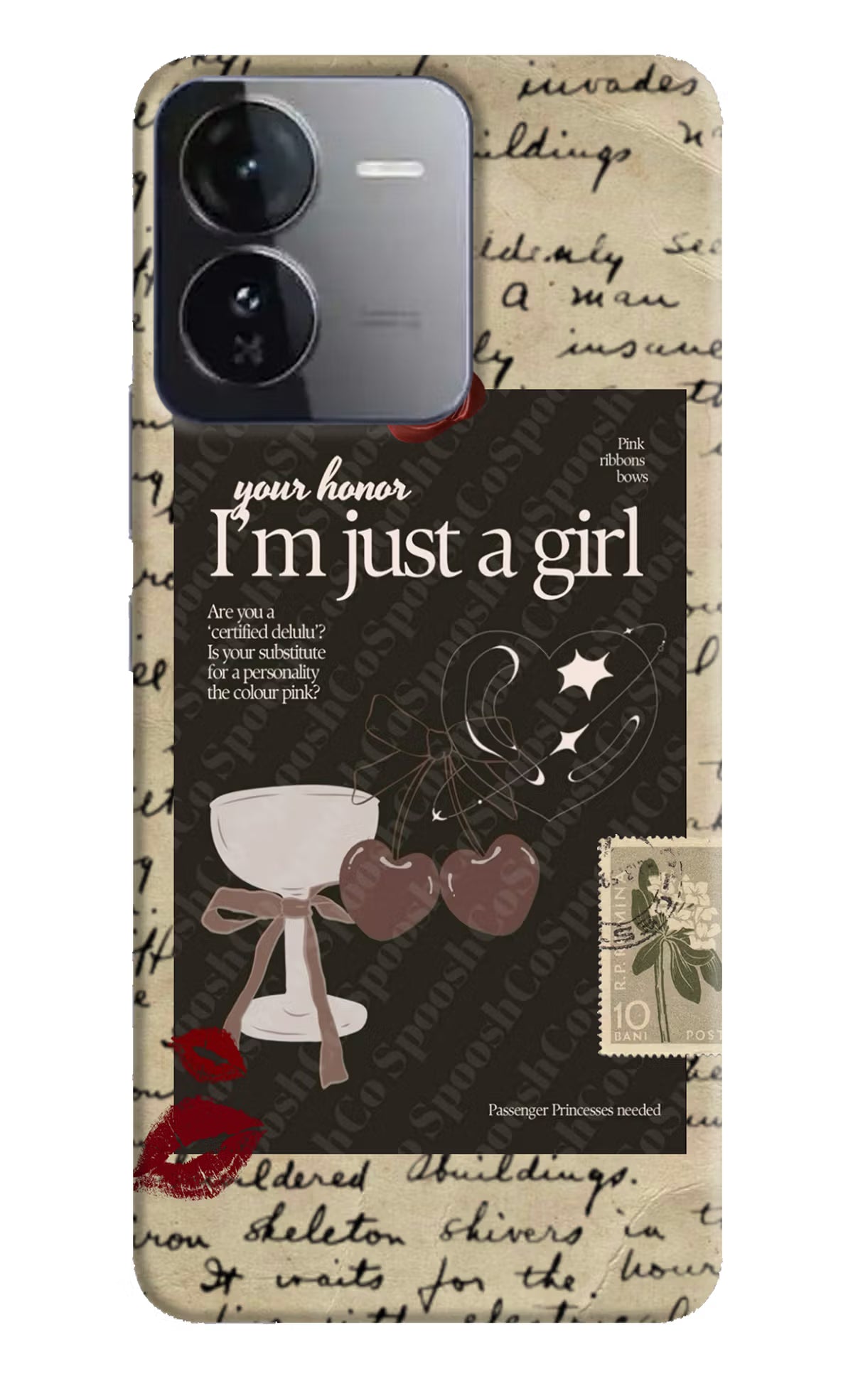 I am just a girl iQOO Z9 5G Hard Case Back Cover by Casekaro