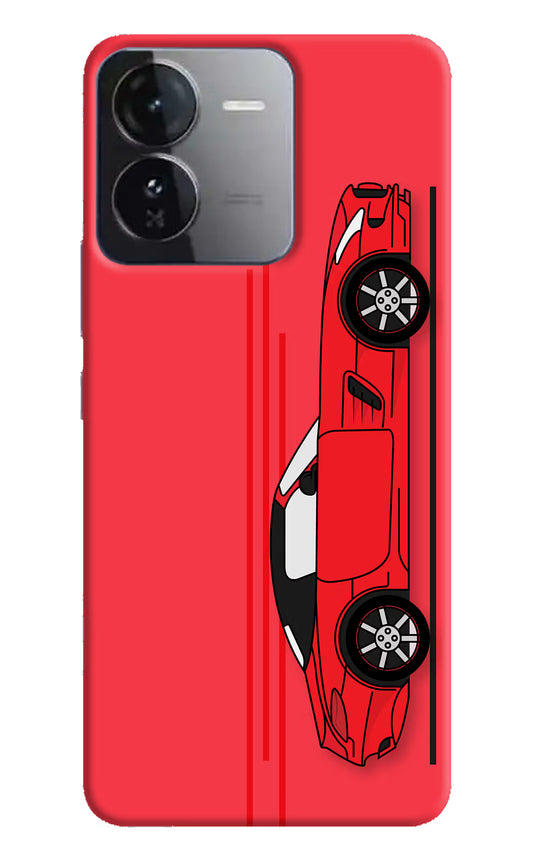 Red Velocity iQOO Z9 5G Hard Case Back Cover by Casekaro