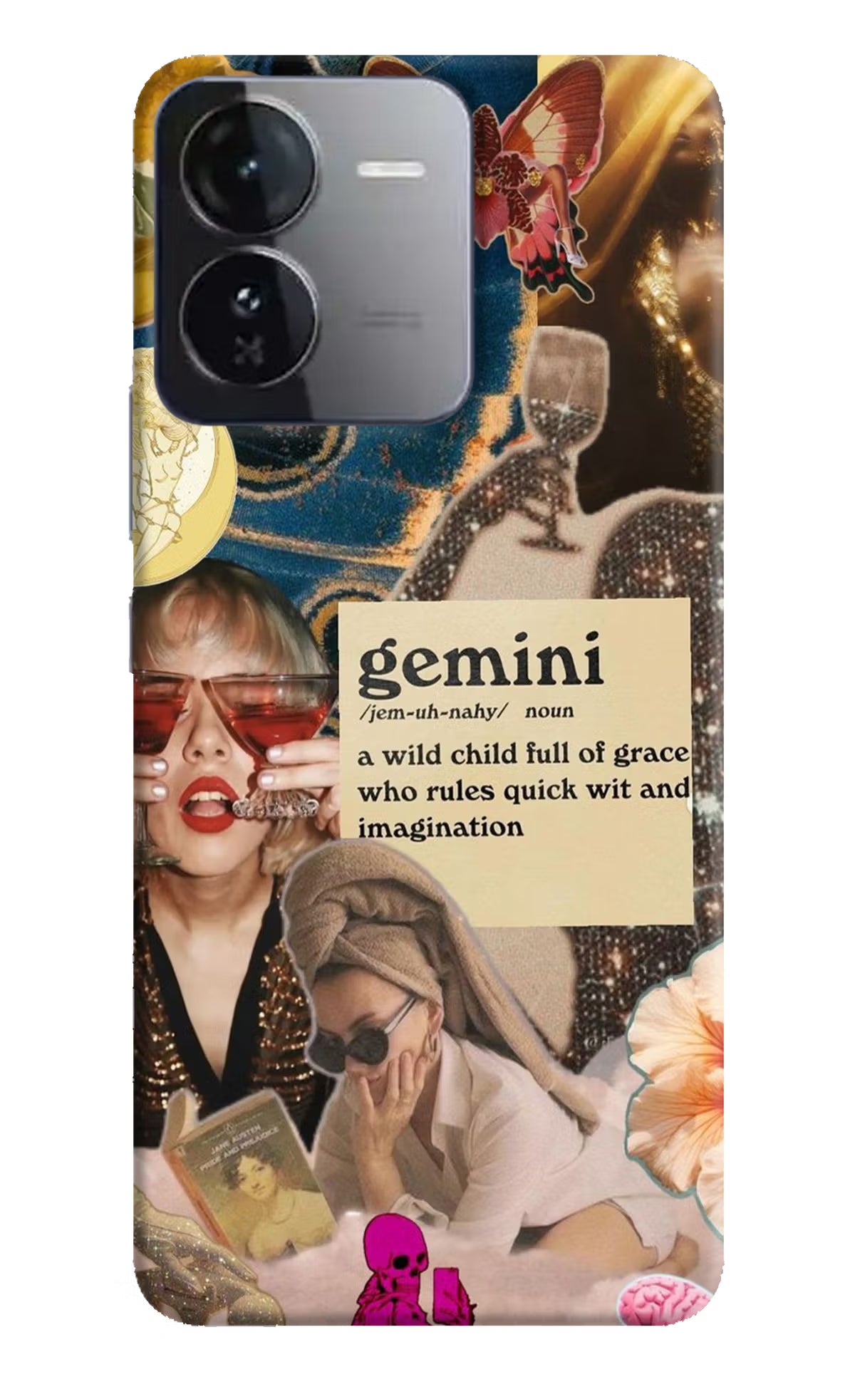 Gemini Zodiac iQOO Z9 5G Hard Case Back Cover by Casekaro