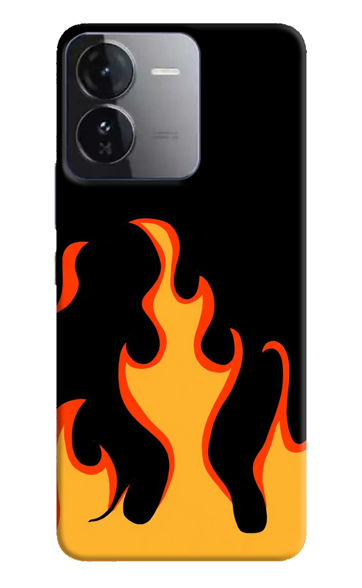 Fired Up – Black iQOO Z9 5G Hard Case Back Cover by Casekaro