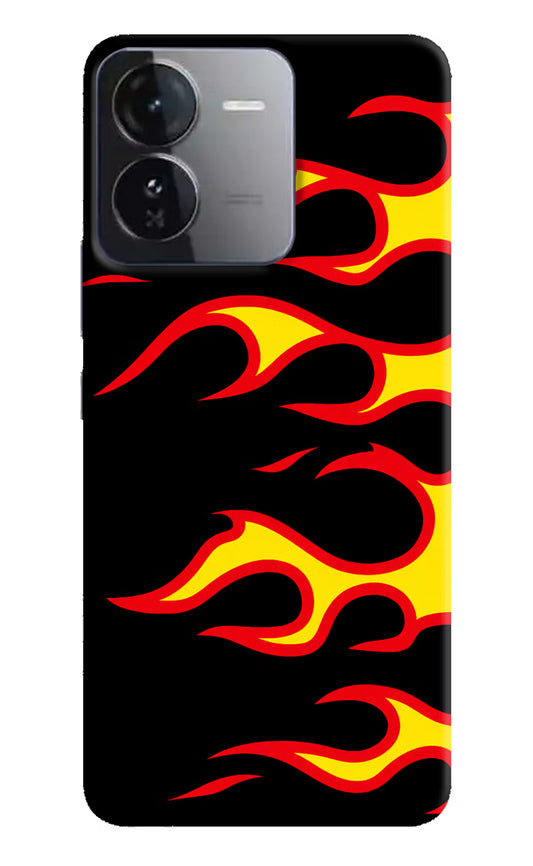 Side Sweep Flames iQOO Z9 5G Hard Case Back Cover by Casekaro