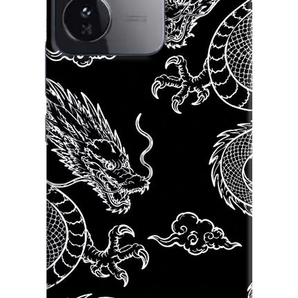 Twin Dragons iQOO Z9 5G Hard Case Back Cover by Casekaro