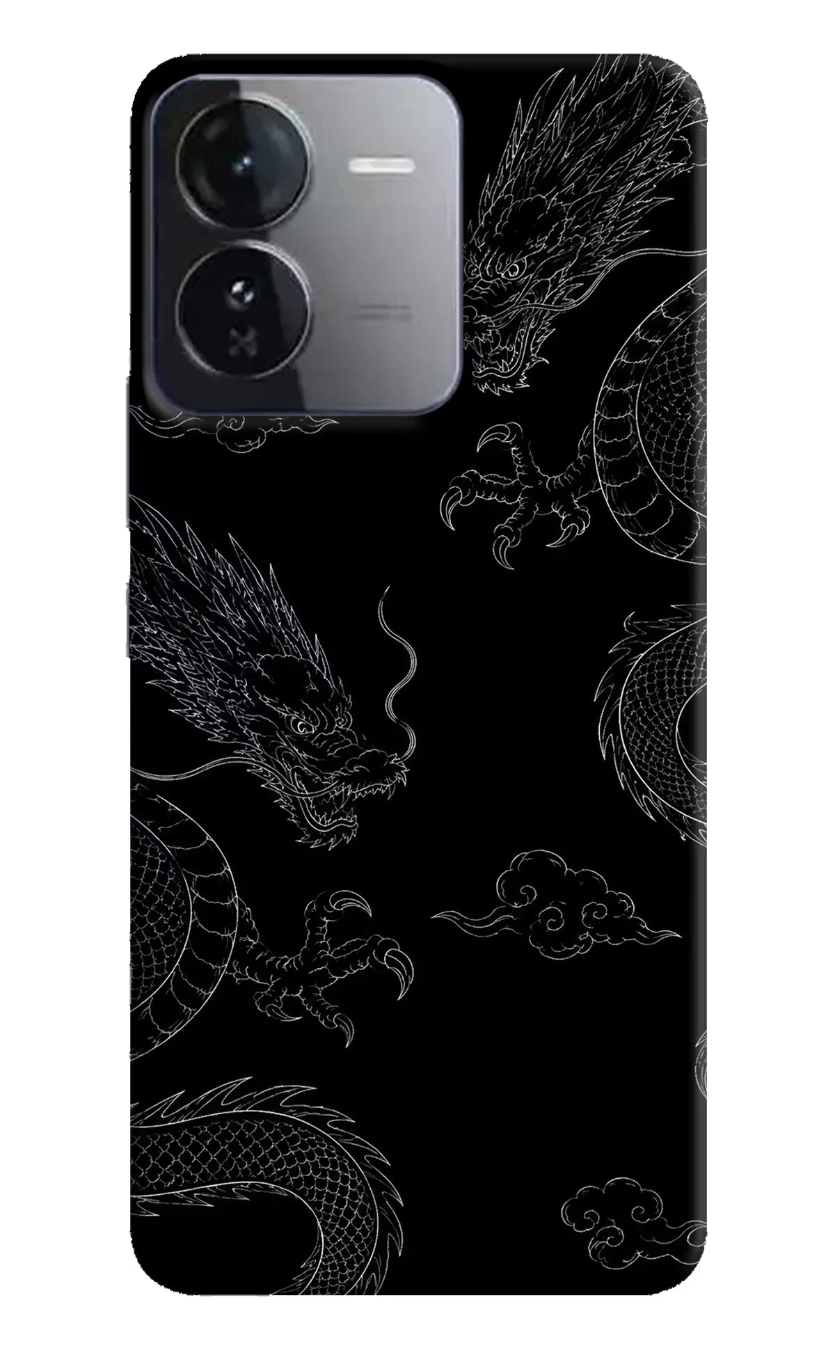 Twin Dragons iQOO Z9 5G Hard Case Back Cover by Casekaro