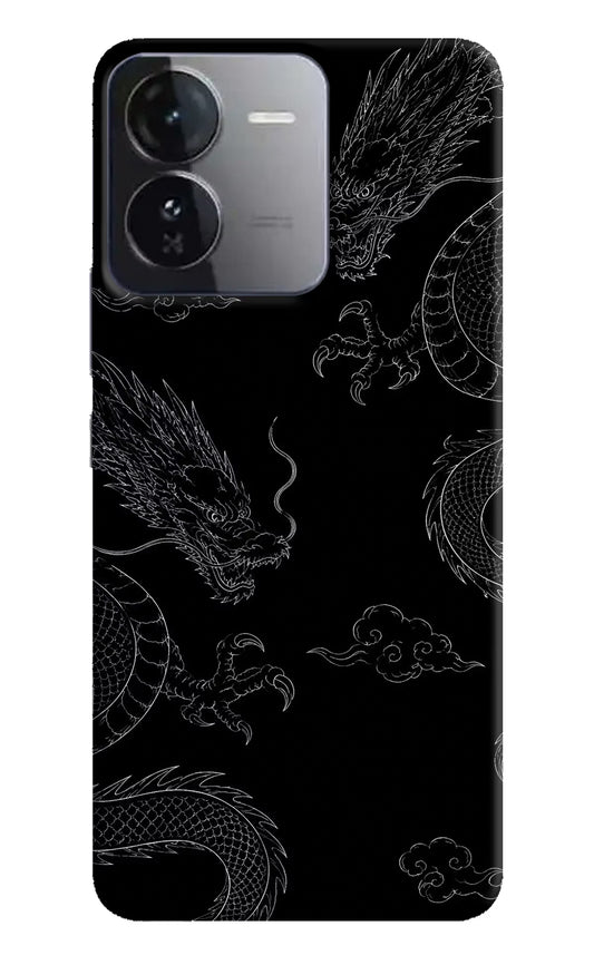 Twin Dragons iQOO Z9 5G Hard Case Back Cover by Casekaro